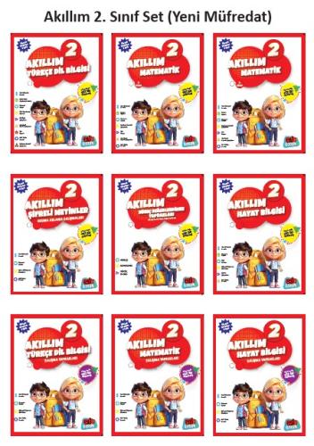 Akıllım 2. Sınıf Set (9 Kitap) (Yeni Müfredat)