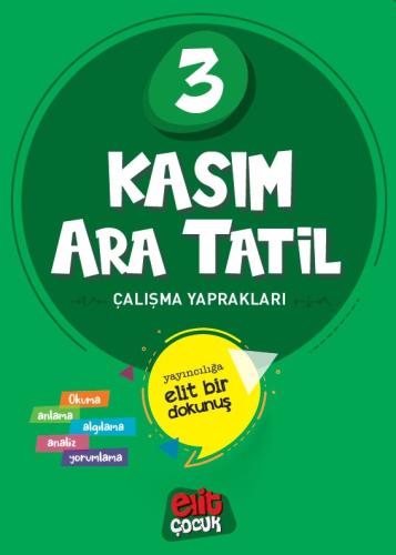 Elitçocuk 3.Sınıf Kasım Ara Tatil Çalışma Kitabı
